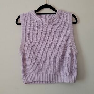 Divided Lilac Knit Sleeveless Top